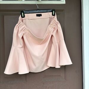 Topshop Light Pink Flared Blouse